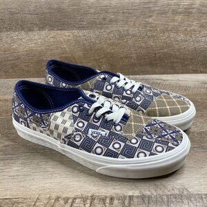 VANS Authentic Patchwork Geo Trek Navy Skate Shoes Mens Sz 6.5 Womens Sz 8 NEW